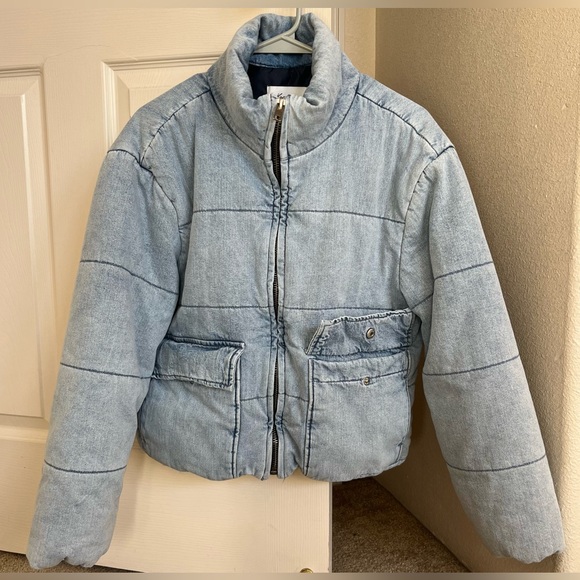 Luciana denim puffer jacket (size medium) - Picture 4 of 5